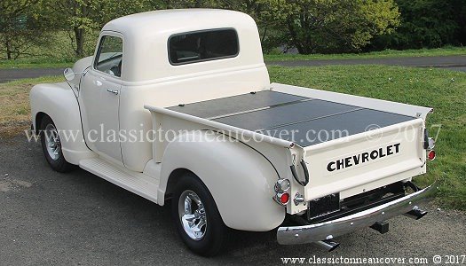 Hard tonneau cover for the 1947-53 Chevy truck.