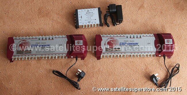 Special offer packages. Powered multiswitches with splitter