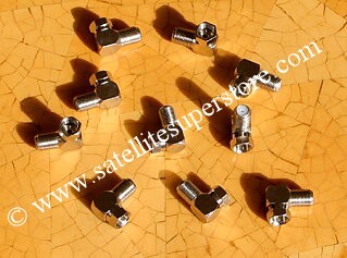 Right Angle F connector adapter