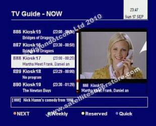 Humax Electronic Program Guide.