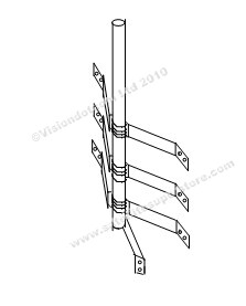 2 and 3 band wall mounts