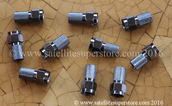 Twist on 7mm silver F Connectors
