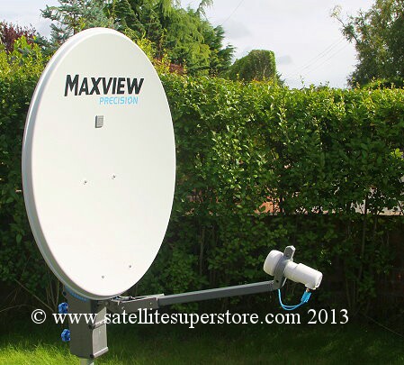 Maxview Precision 65cm twin LNB dish kit