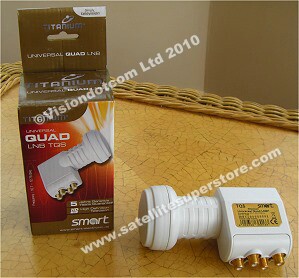 Titanium 0.1dB LNB quad boxed