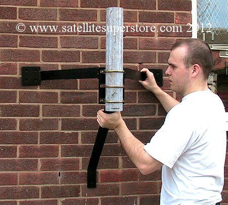 450mm stand off,75mm pole Wall Mount